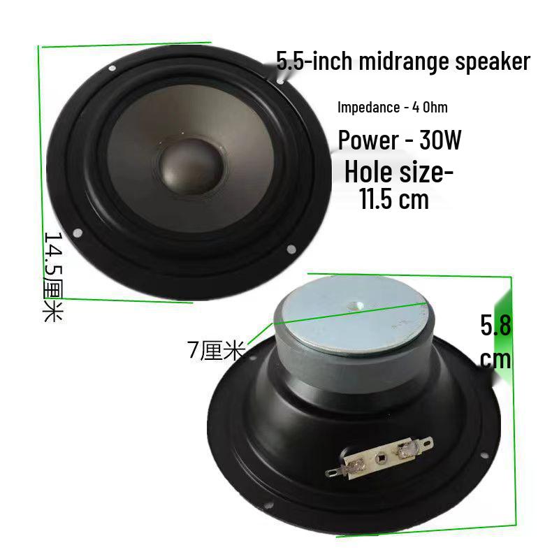 Полнодиапазонный средне-низкочастотный динамик с алюминиевой рамой, от 3 до 12 дюймов