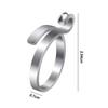 4Pcs Adjustable Knitting Crochet Loop Ring Set for Fingers 2 Style Metal Crochet Tension