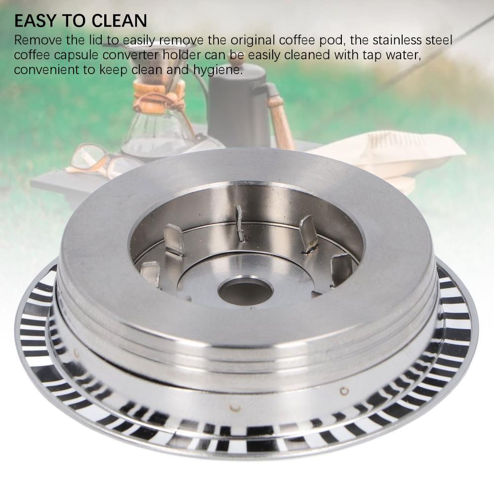 Reusable Reusable Coffee Capsule Stainless Steel Stainless Steel Adapter Office Use