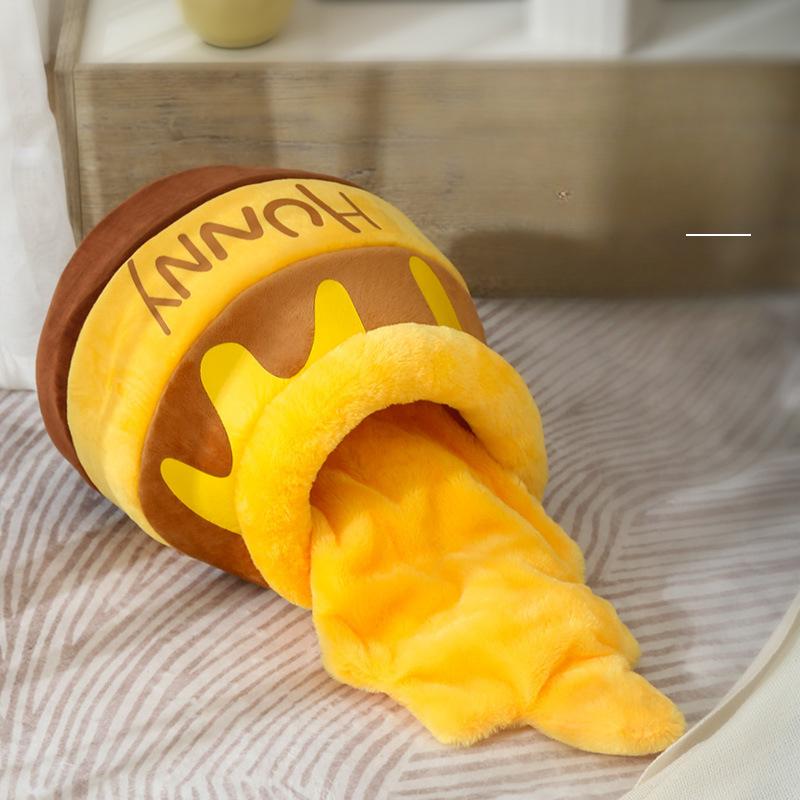 Новое гнездо для кошек в банке с медом, полузакрытое, теплое, зимнее, мягкое, удобное и дышащее, лежанка для кошек с молоком