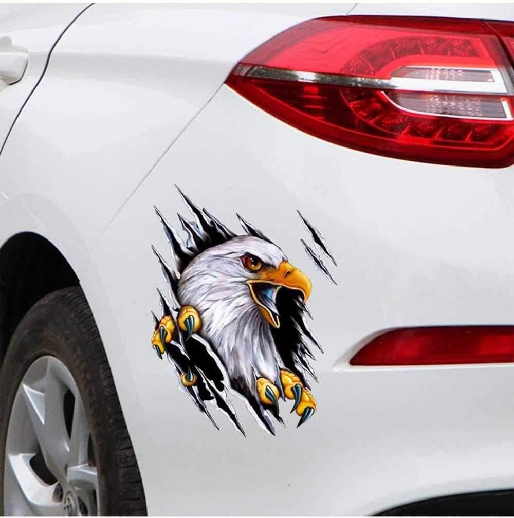 Scratch blocking 3D Simulation Sticker Car Body Decoration Eagle Car Sticker Motorcycle Decal