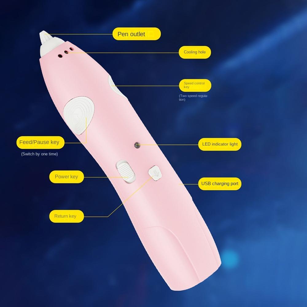 Low Temperature 3D Printing Pen Rechargeable 3D Art Painting Pen New 3D Graffiti Pen  Education Toy