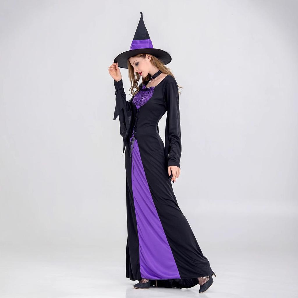 Halloween Costume, Witch Costume, Cosplay Costume, Witch Cosplay Performance Costume