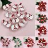 10PCS Loose Ceads Acrylic Materials Acrylic Christmas Tree Cells Snowman Gloves Drip Oil Mobile Phone Chains Necklace Accessories DIY Cracelets