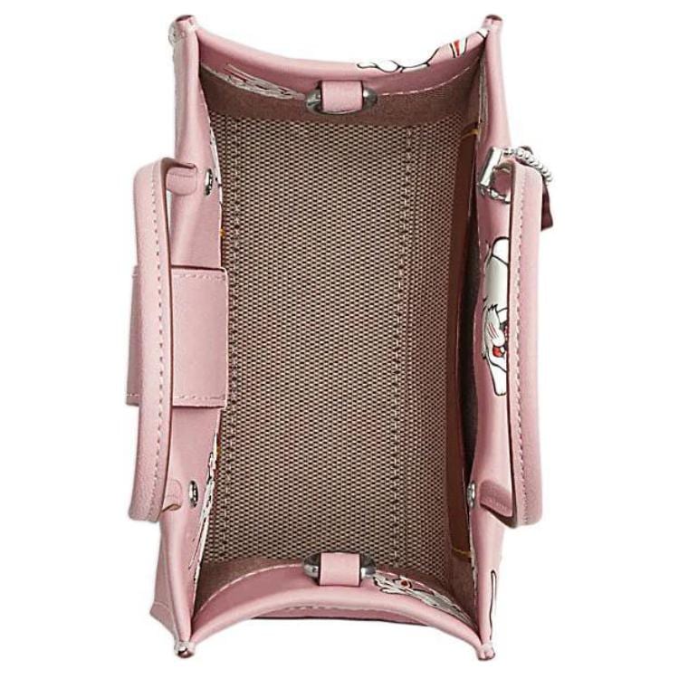 COACH Baymax Rabbit, Collaboration Cashin Cow Leather Tote Bag, Shopping Bag, Handbag, Shoulder Bag, Crossbody Bag Mini CK388-LHVVR