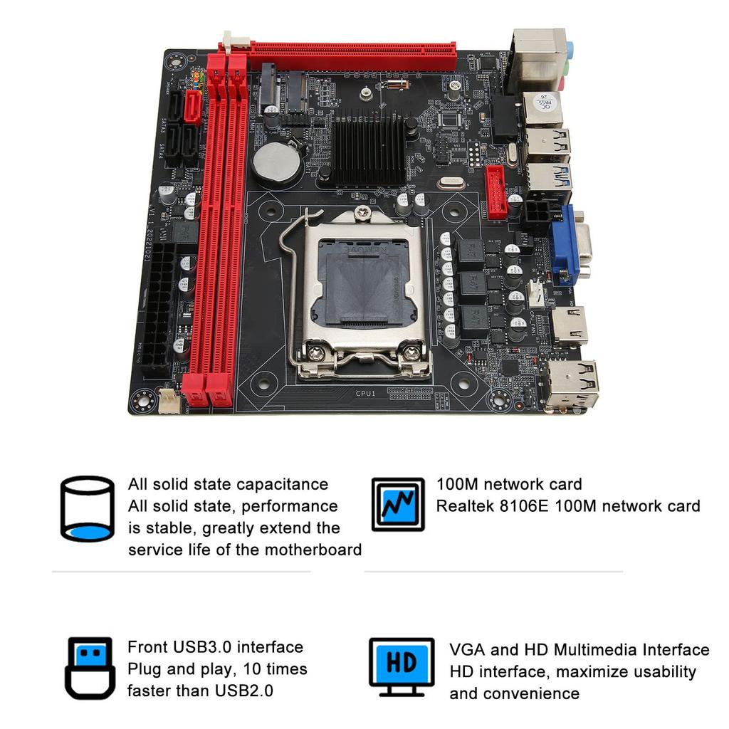 B75A LGA1155 CPU PCIe SATA HDMI VGA WiFi USB ATX Desktop Motherboard Motherboard, DDR3, 16X, 3.0/2.0, M.2 Interface, 3.0/2.0,
