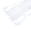 100Pcs Pvc Slot Hole Adhesive Hang Tabs Tag Merchandise Box Bag Peghooks Display