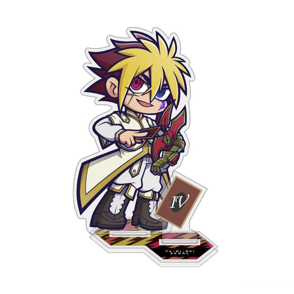 Подарки для фанатов аниме Yu-Gi-Oh!!Цукумо и Астральные Времена Юсаку Фудзики Двойная вставка Акриловая подставка Серия декора для рабочего стола Около 10 см