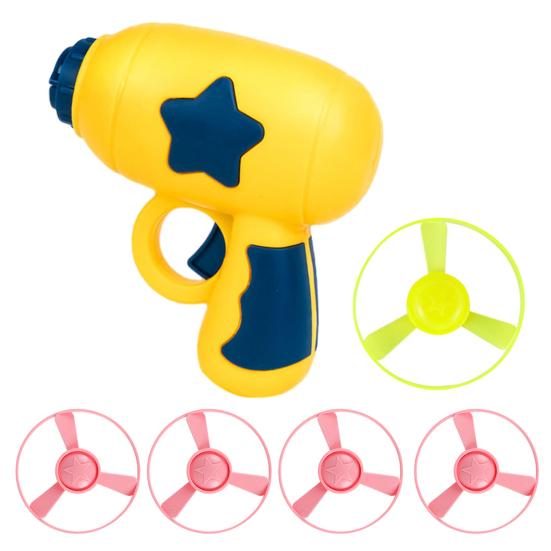 Light-up Flying Disc Launcher Toy Outdoor Garden Backyard Lawn Park Toddlers Boys Girls Bamboo Dragonfly Flying Saucer Catapult Shooter Game