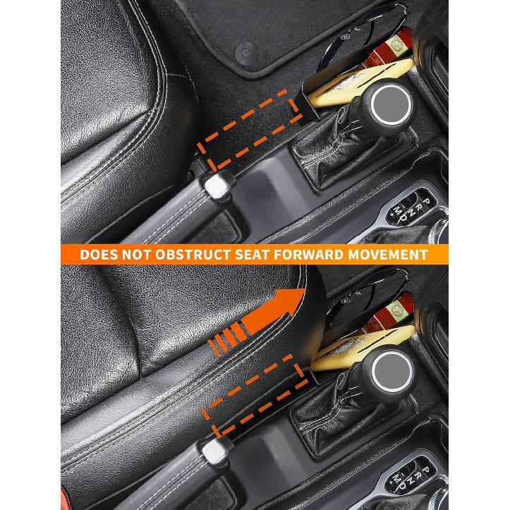 Savadicar GT-2 Shifter Storage Box, Gear Shift Side Tray, Center Console Organizer Compatible With 2018-2025 Jeep Wrangler JL JLU 4XE & Gladiator JT,