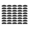 20 Pairs Silicone Eyeglass Nose Pads D Shaped Slip Resistant Adhesive Nose Cushions for All Types Glasses Black