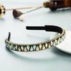 Women's Colorful Drop-shaped Rhinestone Thin Edge Head Band Retro Simple HairHoop