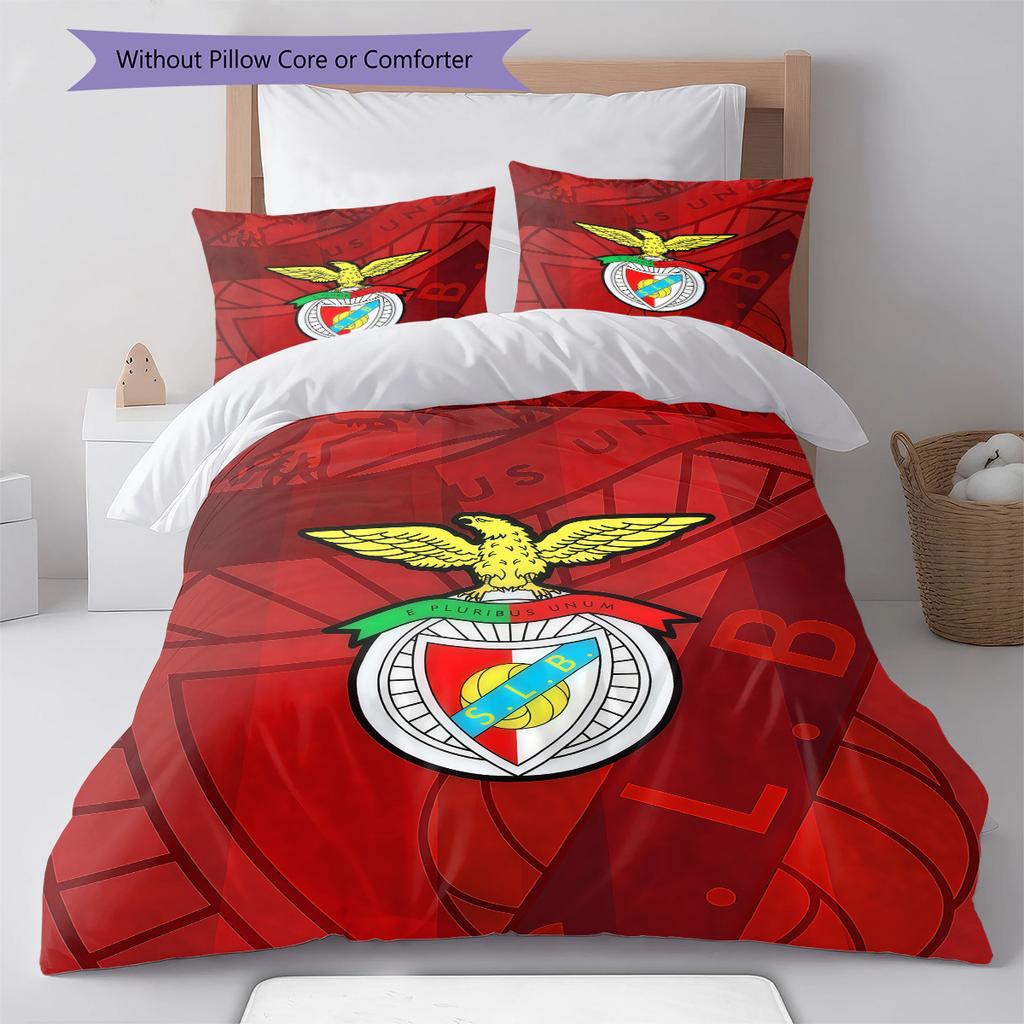 S.L. Benfica Bedding Quilt Set Quilt Cover Pillowcase Home Decoration Birthday Gift (1 * duvet cover + 2 * pillowcase, without core)