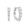 ANIA HAIE Silver Gradient Pave 925 Silver Hoop Earrings E061-06H