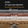 Беспроводная ударная дрель Green Forest 21В, бесщеточная, вилка CN (адаптер в комплекте)