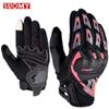 SUOMY Lady Pink Motorcycle Gloves Summer Women Full Finger Motorbike Riding Gloves Non-slip Anti-fall Female Motocross Gloves