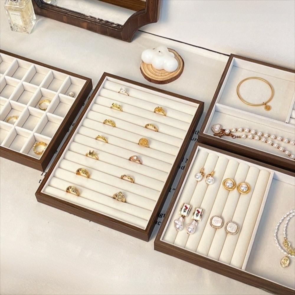 Multifunctional Grain Jewelry Tray Retro Display Jewelry Holder Jewelry Box Display Props