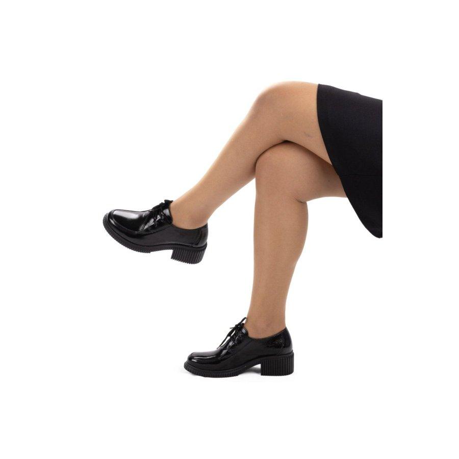 Женские удобные повседневные оксфорды на каблуке из натуральной кожи на шнуровке