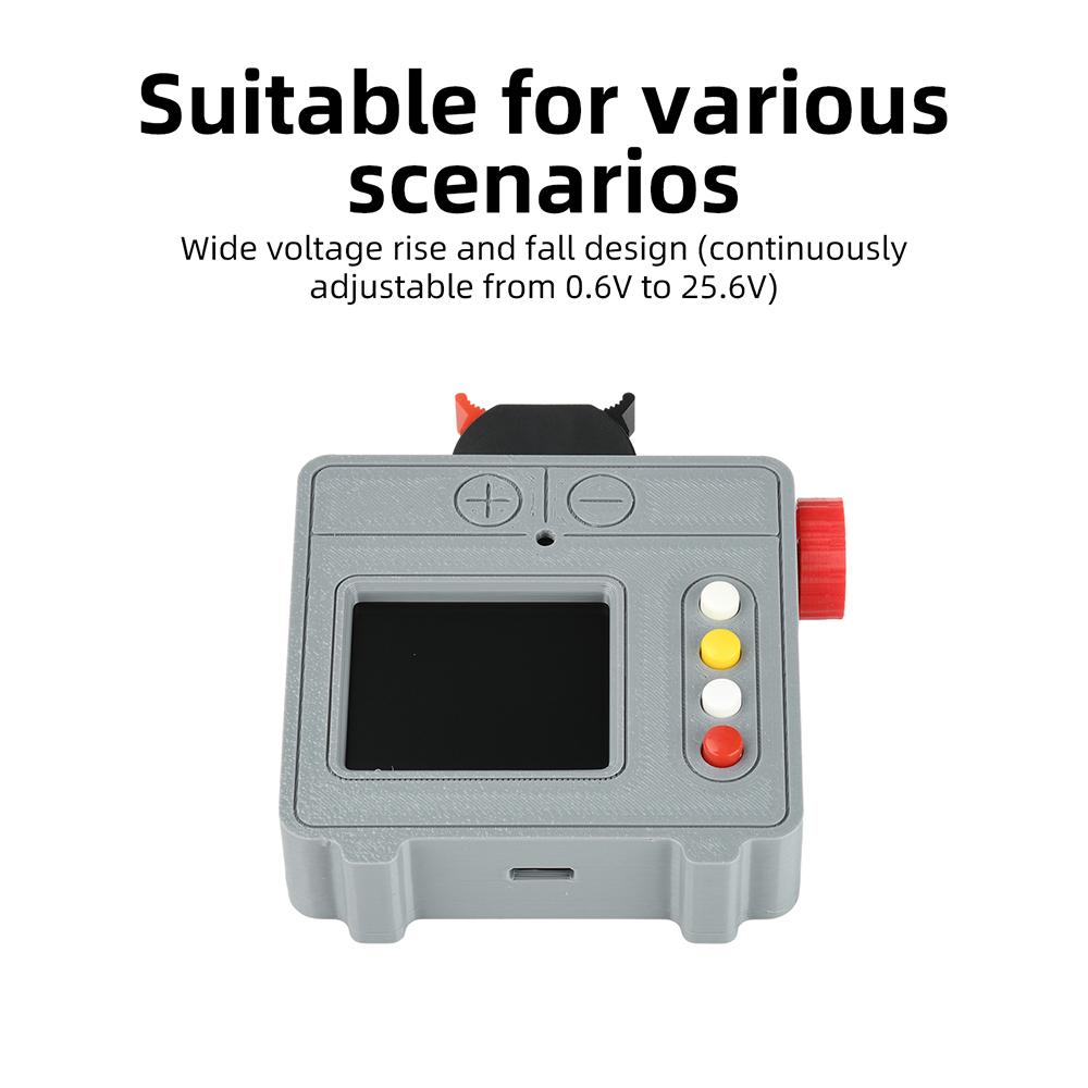 DC 1.1–6V 1W Color Screen Power Supply Auto-Voltage Step-Up/Step-Down Desktop Power Supply for DIY Student Experiments