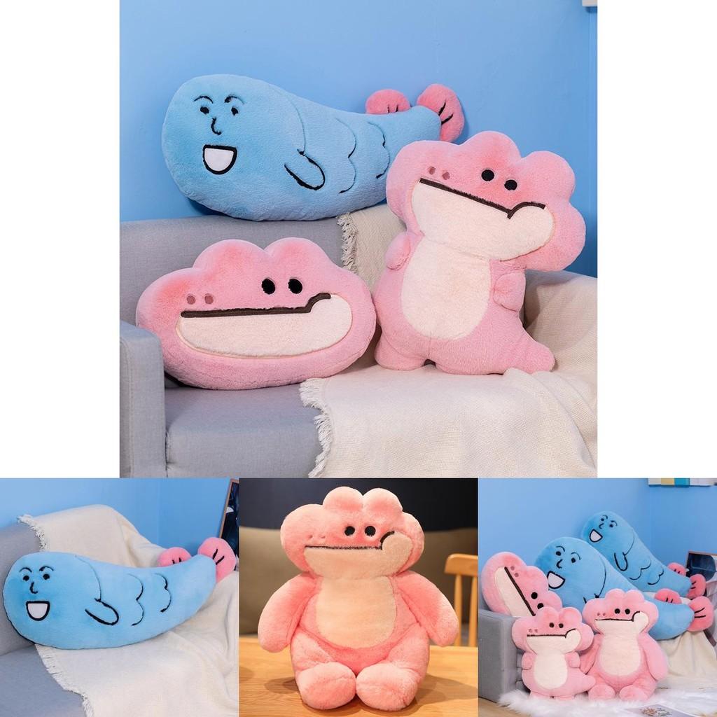 Супер большая мягкая плюшевая подушка в виде рыбы с удобным наполнением из полипропиленового хлопка, идеально подходящая для спален, детских комнат