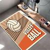 Retro Volleyball Print Carpet suitable as a non-slip mat for the living room or bedroom sofa