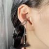 Zircon Star Tassel Ear Clip: Sweet & Cool Long Chain Ear Cuff