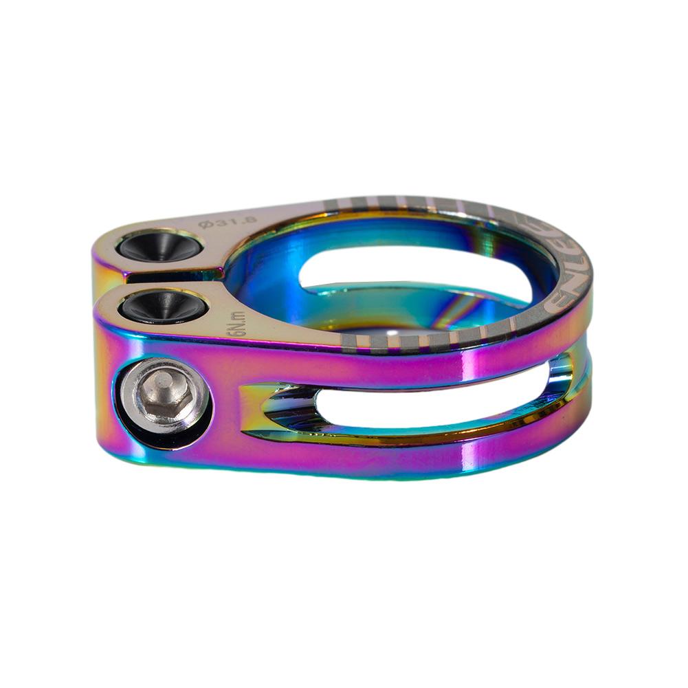 Зажим для подседельного штыря, 1 шт., замок 31,8 34,9 мм, черный/красочный