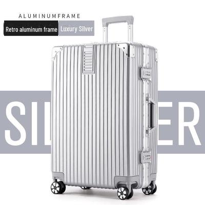 Yongsheng 26" мужской алюминиевый каркасный чемодан с универсальными колесами, прочный, устойчивый к падениям; В комплект входит 20-дюймовый футляр для посадки с паролем.