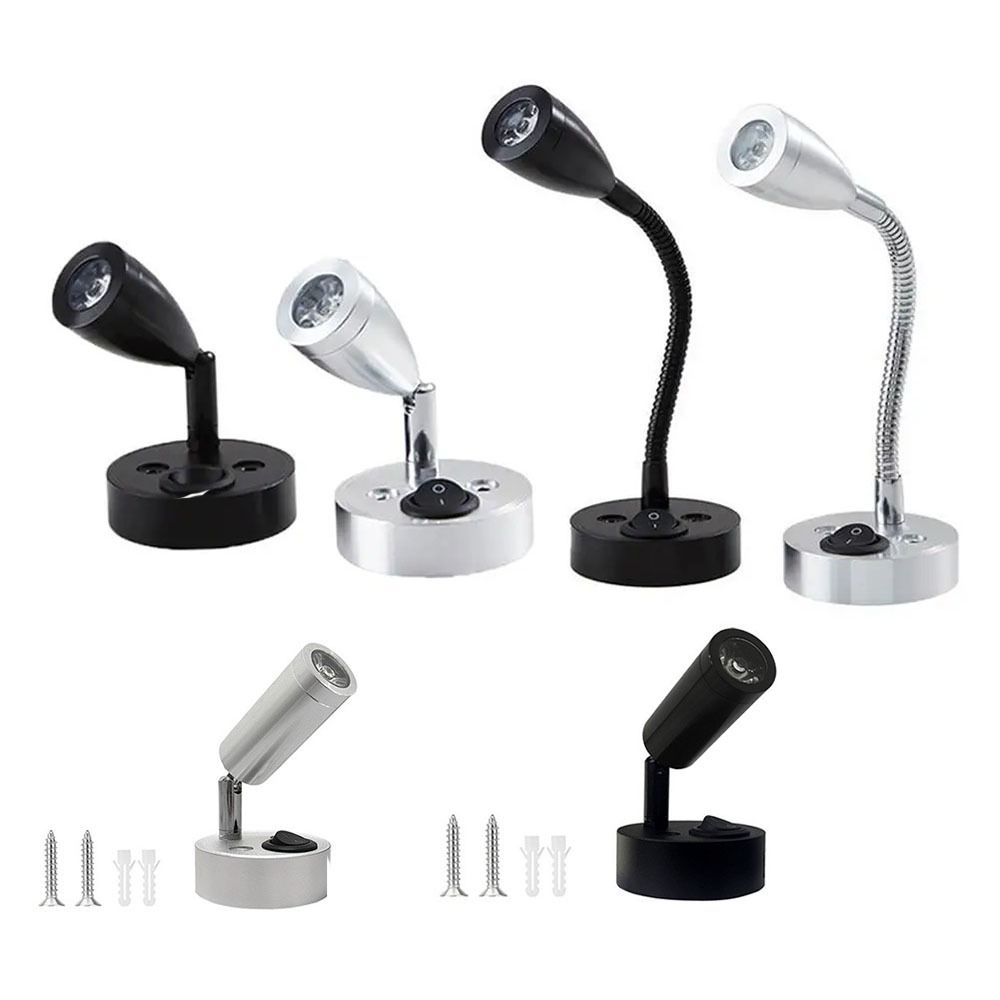 3 Вт светодиодный прожектор для автофургона 12 В -24 В настенный светильник для чтения в салоне лодки, яхты кемпера прицепа общежития