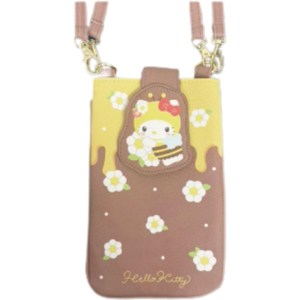 Hatayama Shoji Sanrio 2-Way Pochette with Bee and Hello Kitty Design, Approx. H18.5 x W12cm, Product Number: 33203295