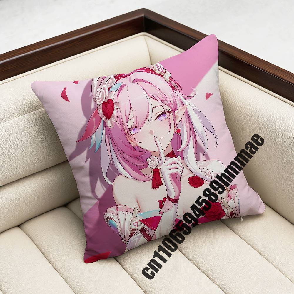 For Honkai Impact 3 Elysia Throw Pillow Case Sham 45X45Cm Decoration Square Sofa Pillowcase Pad Cover