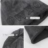 Tie-dye letter labeling stack hat autumn and winter hat women's high-end sense versatile ear protectors big head circumference bag head cold hat