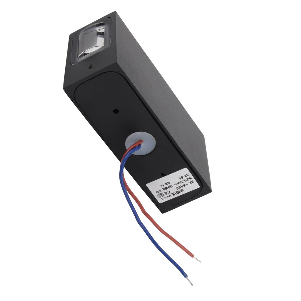 6W Double Head Wall Lamp Aluminum Shell for Hotel KTV Corridor Aisle Background Decoration Warm