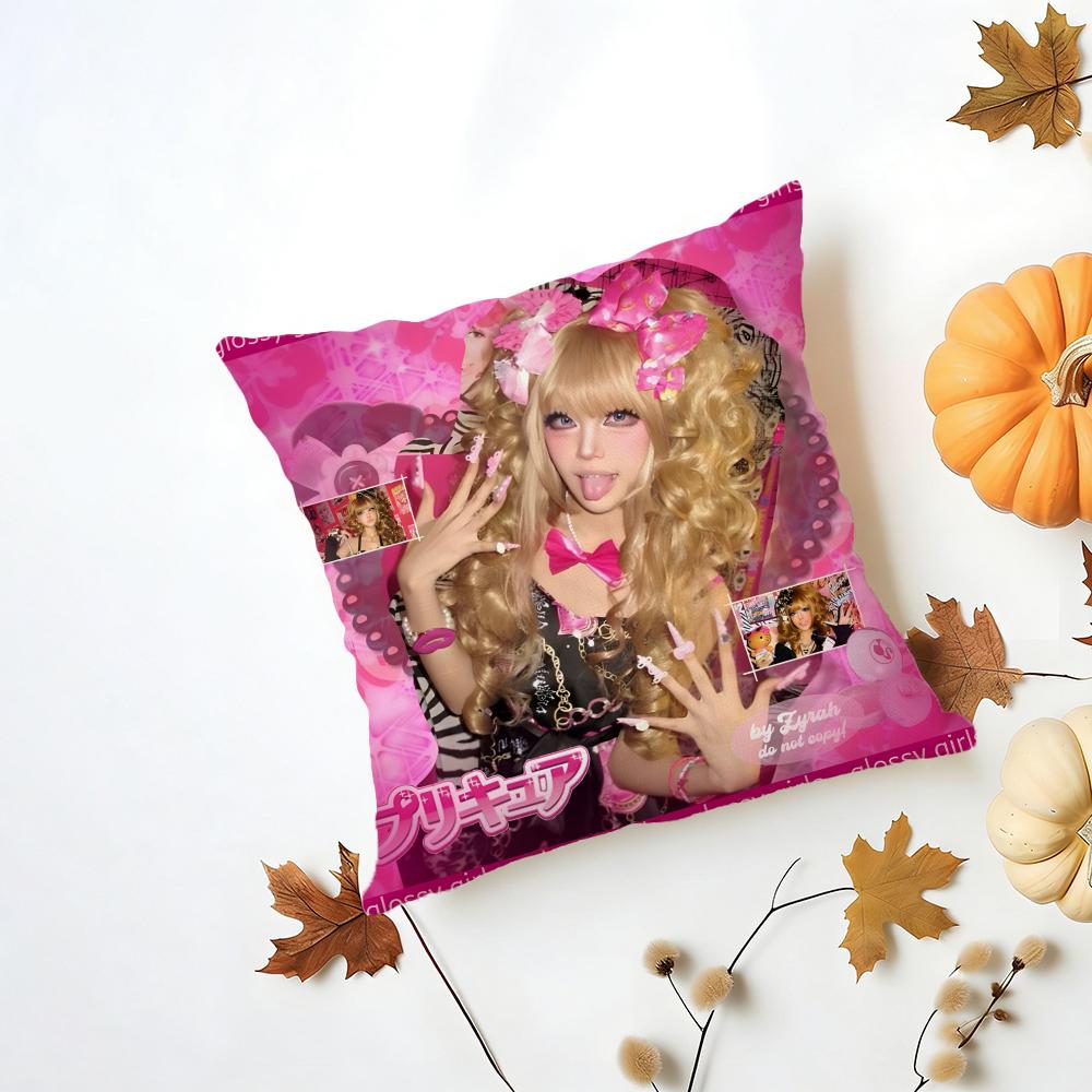 Friday GGyarues Cushion Cover Iceland Washable Linen Soft for Daily Sofa Bed Home Room Decor