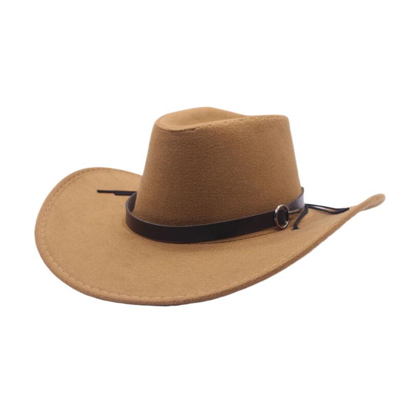 New Western Suede Cowboy Hat Men's and Women's Ethnic Style Retro Knight Top Hat British Style Jazz Hat