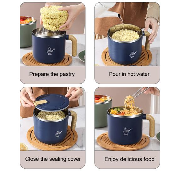 Food Container Great Insulation Heat Retention Stainless Steel Excellent Student Lunch Box Soup Cup Household Supplies