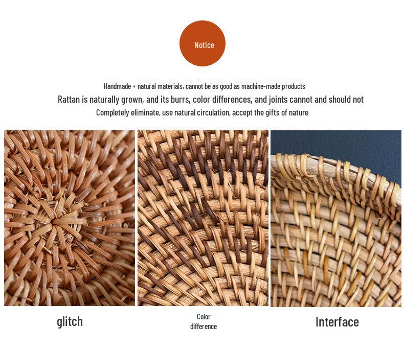 Вьетнамская ручная плетеная осенняя лоза корзина для закусок, фруктов или конфет - Идеально подходит для гостиной или журнального столика.
