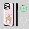 Магнитный матовый чехол для телефона C-Cardcaptor Sakura для iPhone 16 17 15 14 13 12 11 Для Magsafe Беспроводная зарядка Обложка