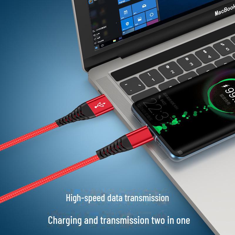 Кабель для быстрой зарядки Mermaid Nylon Braided для телефонов Apple/Android/Huawei Type-C