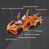 1:24 Apollo IE EVO Sports Car Toy Models Alloy Diecast Mini Supercars Sound Light Doors Opened Pull Back for Children Presents
