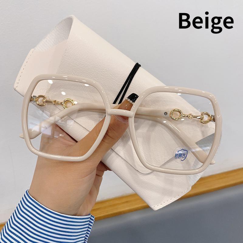 1 шт. новые большие квадратные очки с защитой от синего света, простые очки, очки в большой оправе