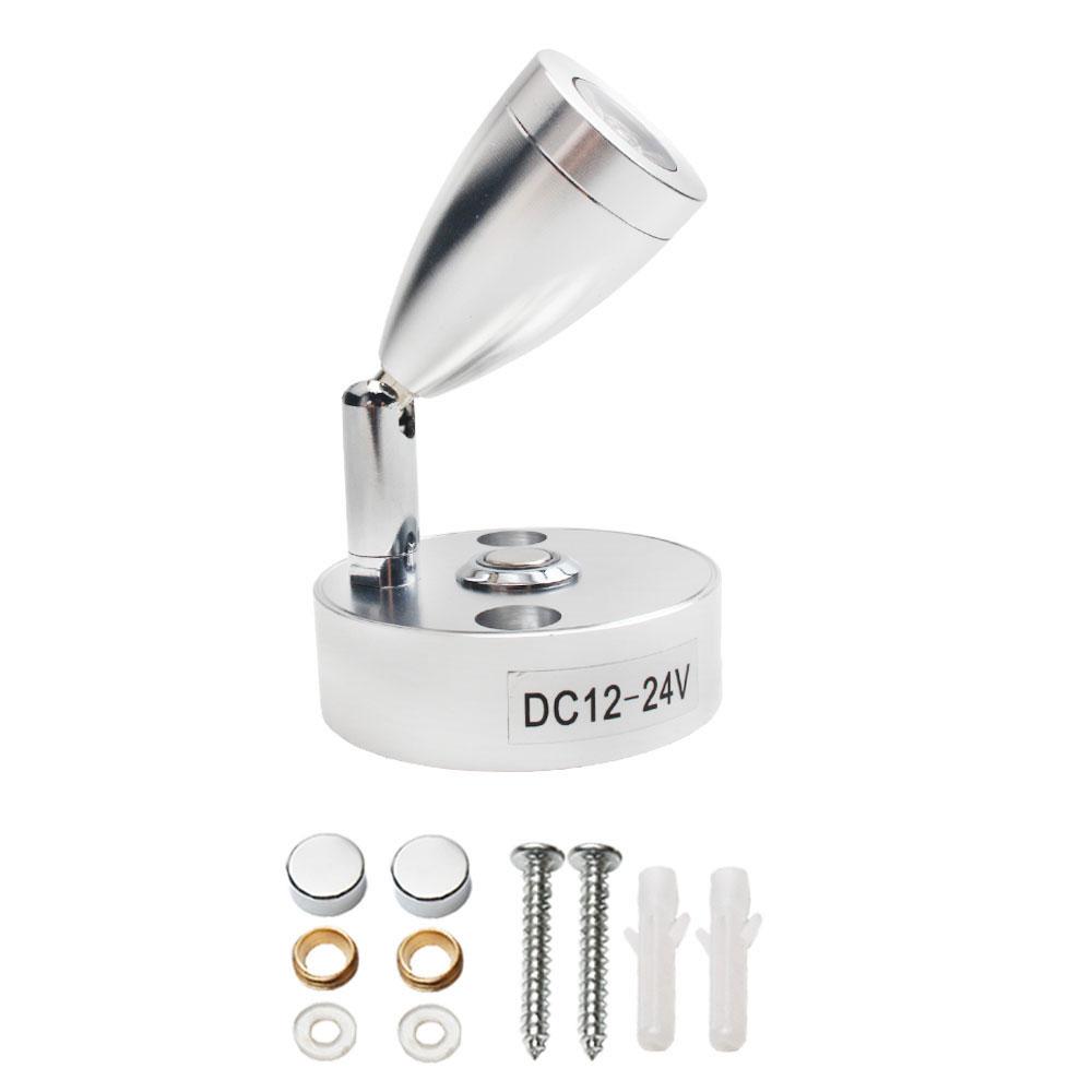 Лампа для чтения с сенсорным выключателем USB-интерфейса, светодиодная лампа для лодки на колесах, прикроватная настенная лампа для кемпера, прицепа, автодома, точечный светильник