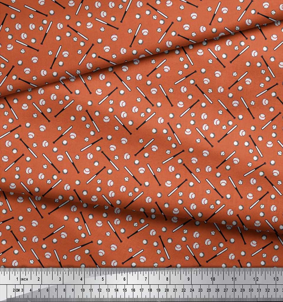 Soimoi Японский креп-сатин ткань бейсбольная спортивная ткань принты по метрам 42 дюйма