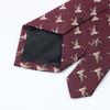 Tie Wedding Groom Business Men Retro Pattern Dress Burgundy Hand Style 8Cm Hand Tie