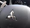 1pcs ABS Not Affect 47mm for Mitsubishi car Emblem Steering Wheel Center Badge Steer sticker Decal Styling Auto accessories
