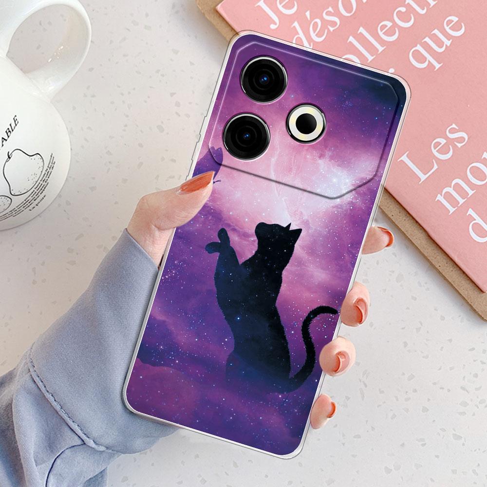 Чехол для Tecno Pova 6 Neo Чехол-бампер для Tecno Pova 6 Neo Ударопрочный Прозрачный Мягкий Силиконовый Чехол для Телефона для Tecno Pova6 Neo Модный Funda