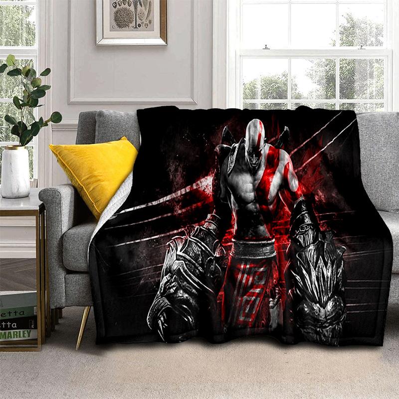 3D God of War Games Gamer Kratos HD одеяло, мягкое одеяло для дома, спальни, кровати, дивана, пикника, путешествия, офиса, одеяло, детское одеяло