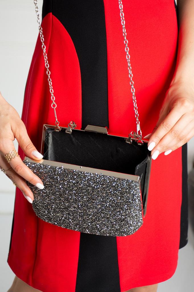 Women's Stylish and Useful Evening Dress Bag Lily Smoked Women's Evening Dress Hand Bag 14X20 Size