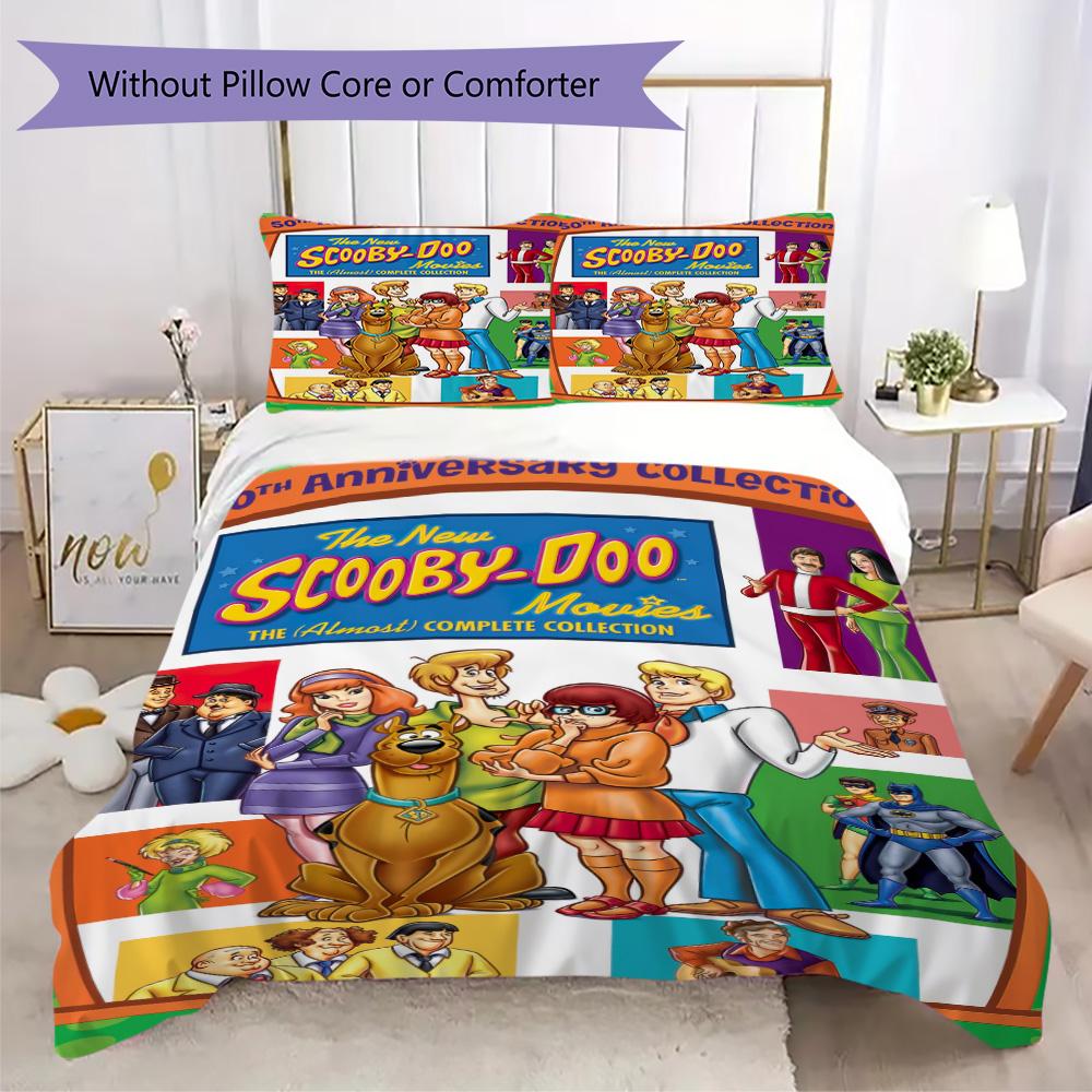 Halloween fantasy comedy adventure cartoon movie Scooby-Doo provides comfortable bedding covers and pillowcases for home use (without core) K16