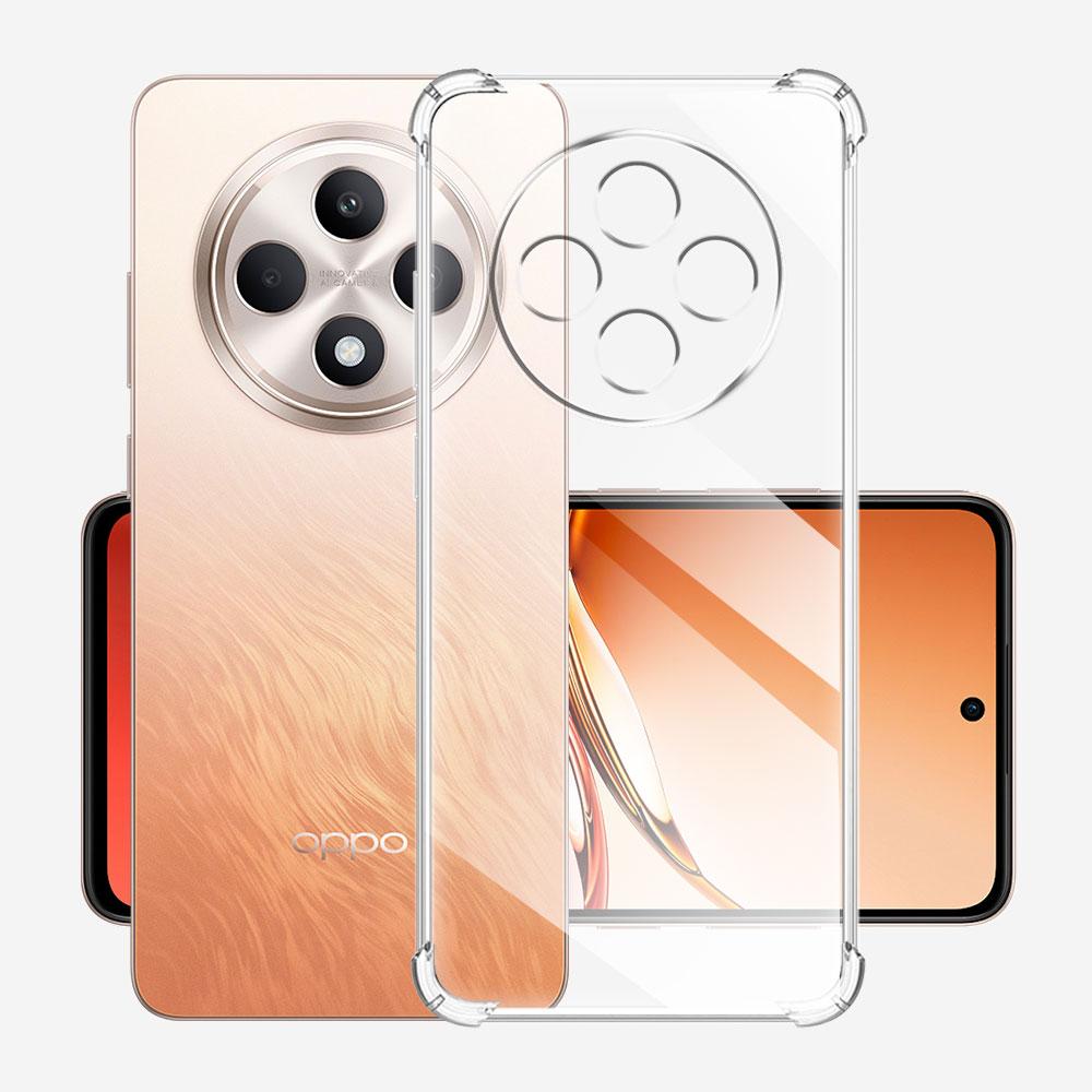 Для Oppo Reno12 F 5G CPH2637 чехол прозрачный противоударный силиконовый мягкий чехол для телефона для Oppo Reno12 F CPH2687 прозрачная защитная задняя крышка